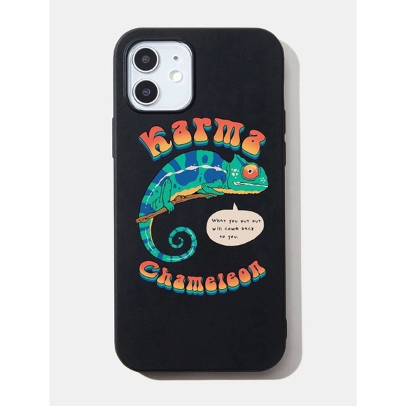 Black Karma Chameleon iPhone 12 Pro Max Case 🖤
